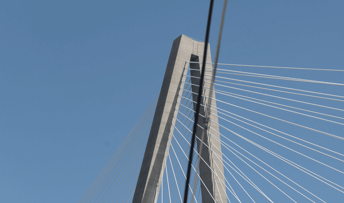 Arthur Ravenel Jr. Bridge viewed from the water on a private sailing charter